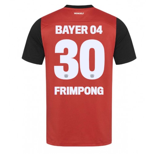 Pánský Fotbalový dres Bayer Leverkusen Jeremie Frimpong #30 2024-25 Domácí Krátký Rukáv